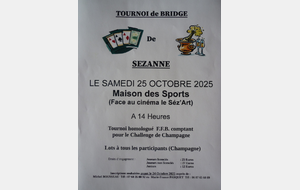 Tournoi de Bridge de Sezanne