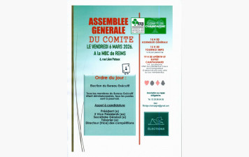 Assemblée Générale du Comité de Bridge de Champagne