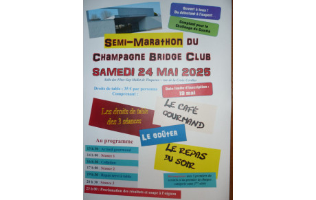 Semi-Marathon du Champagne Bridge club. Tinqueux
