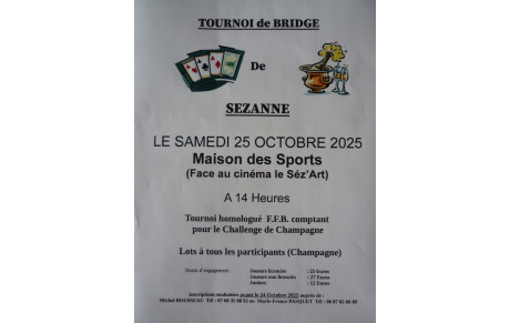 Tournoi de Bridge de Sezanne